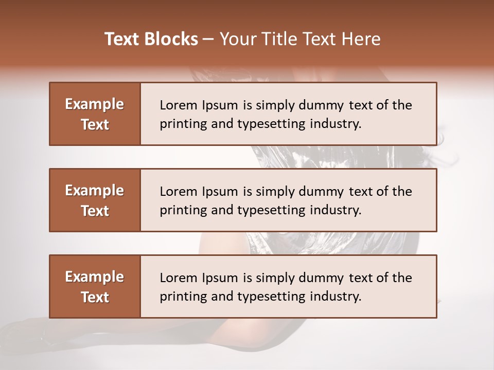 Lifestyle One Figure PowerPoint Template