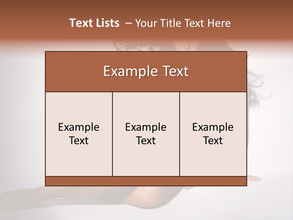 Lifestyle One Figure PowerPoint Template