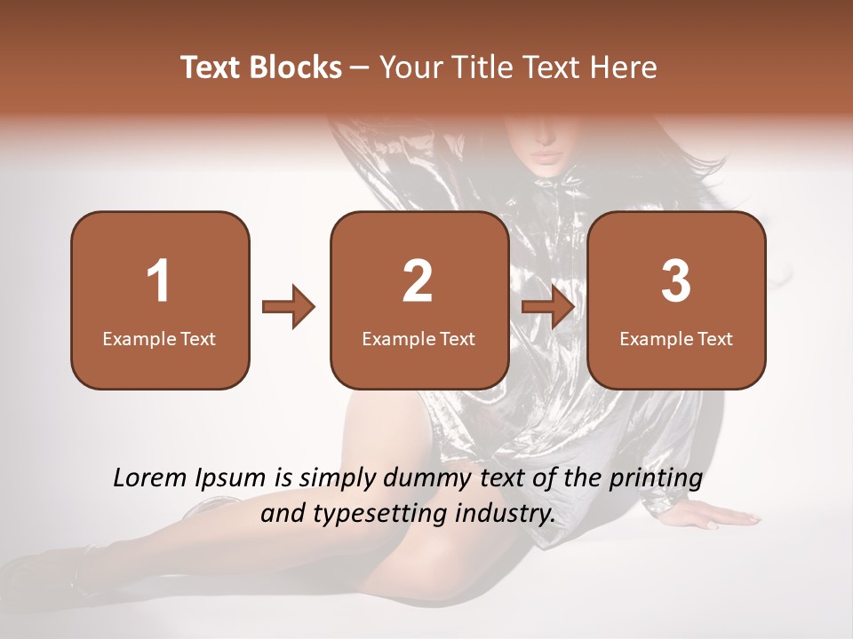 Lifestyle One Figure PowerPoint Template