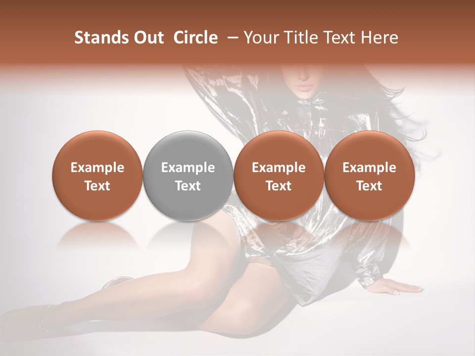 Lifestyle One Figure PowerPoint Template