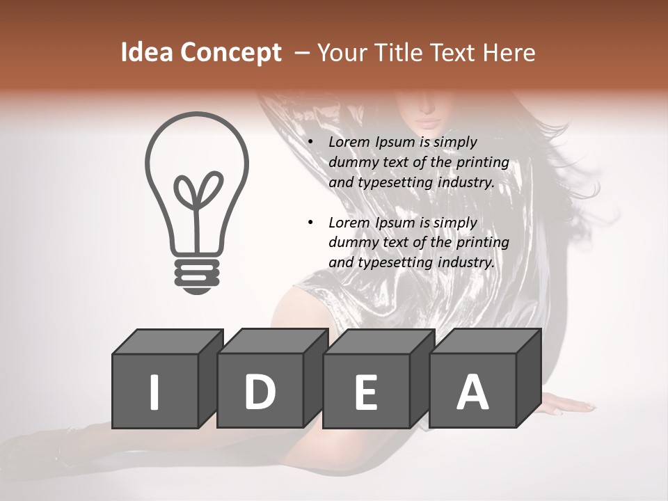 Lifestyle One Figure PowerPoint Template