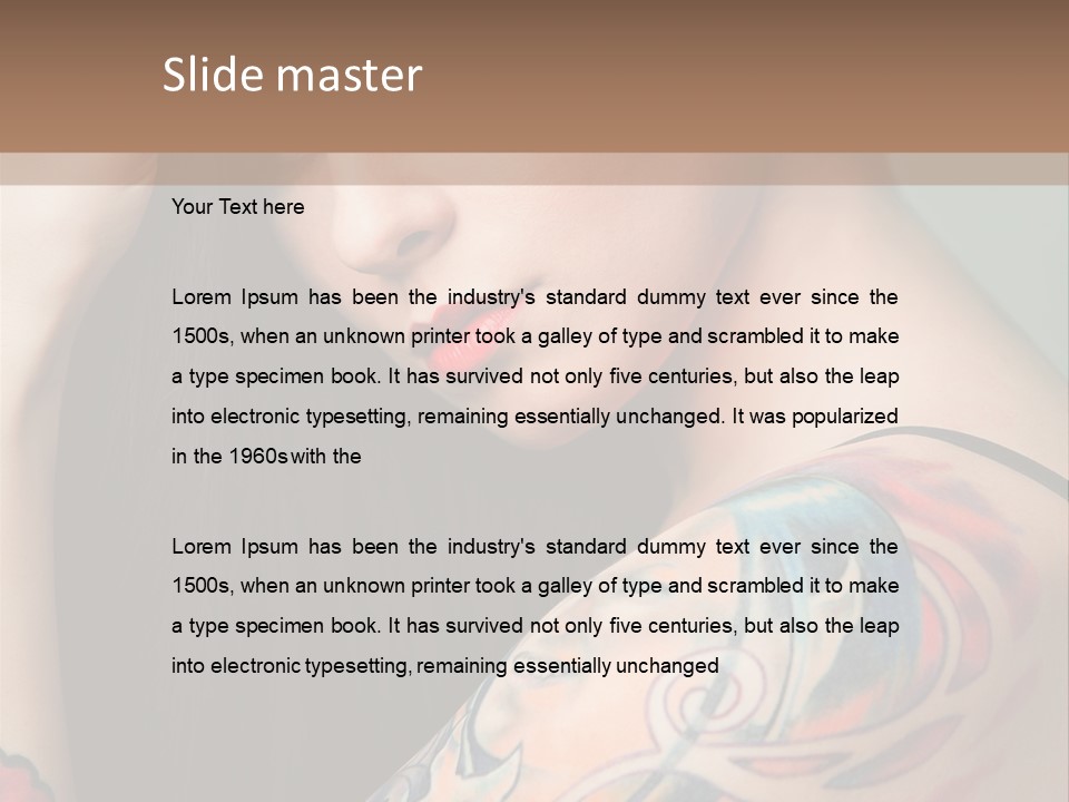 Gorgeous Portrait Attractive PowerPoint Template