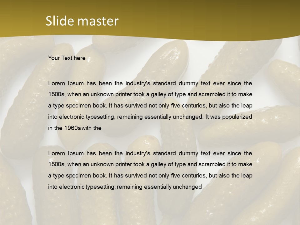 Vegetable Marinate Nutrition PowerPoint Template
