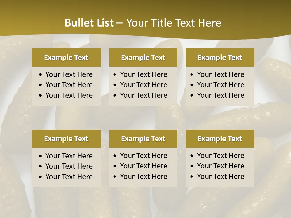 Vegetable Marinate Nutrition PowerPoint Template