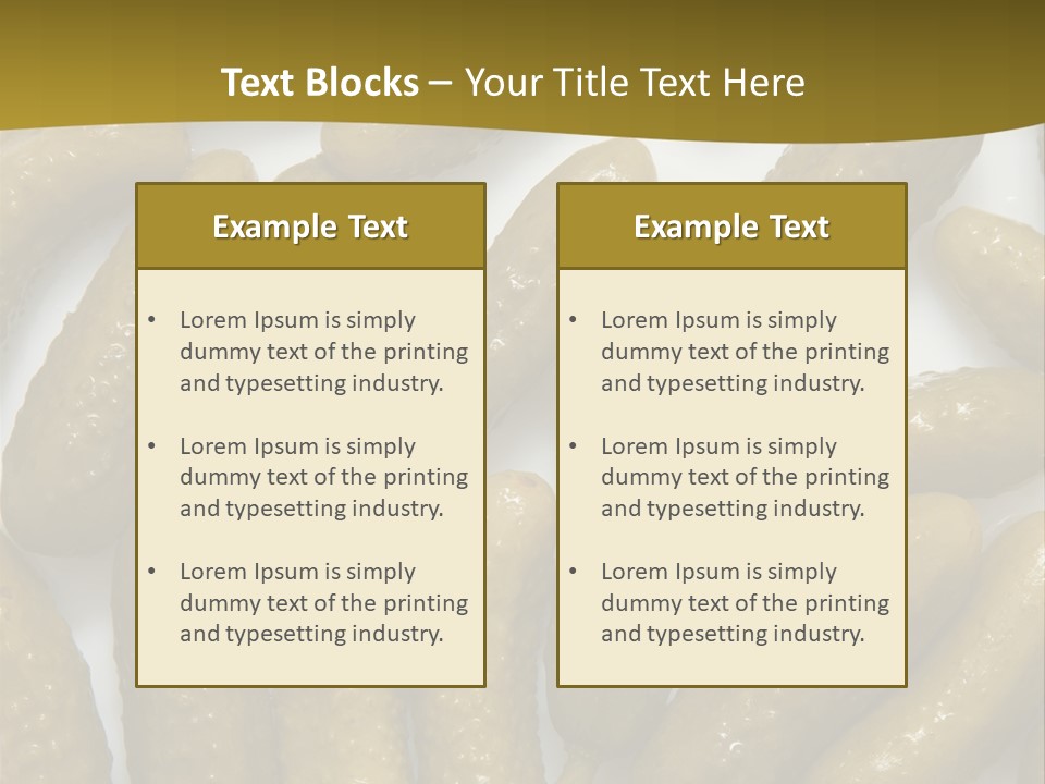 Vegetable Marinate Nutrition PowerPoint Template