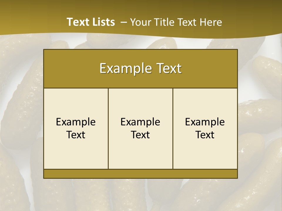 Vegetable Marinate Nutrition PowerPoint Template