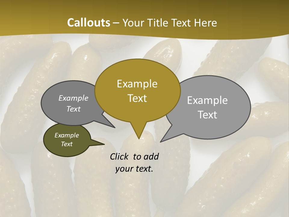 Vegetable Marinate Nutrition PowerPoint Template