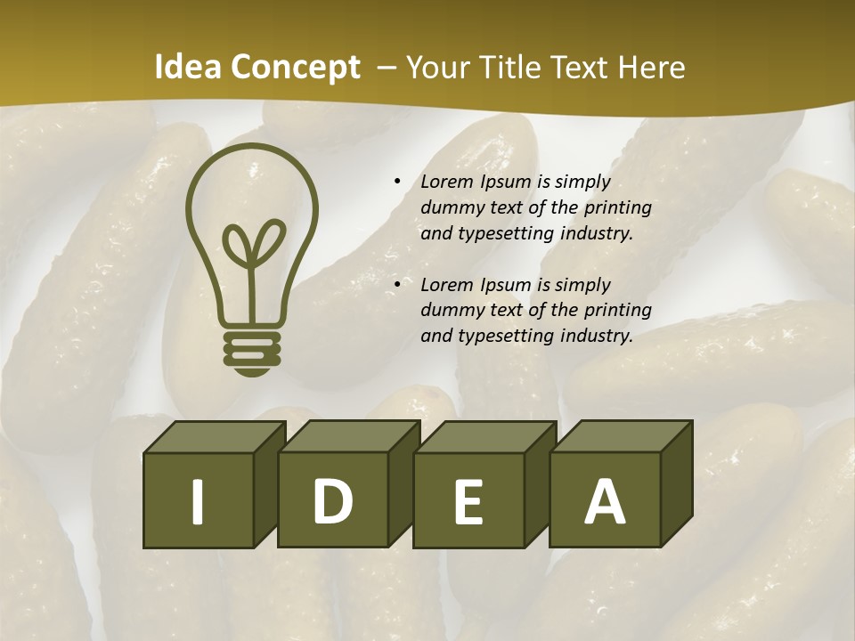 Vegetable Marinate Nutrition PowerPoint Template