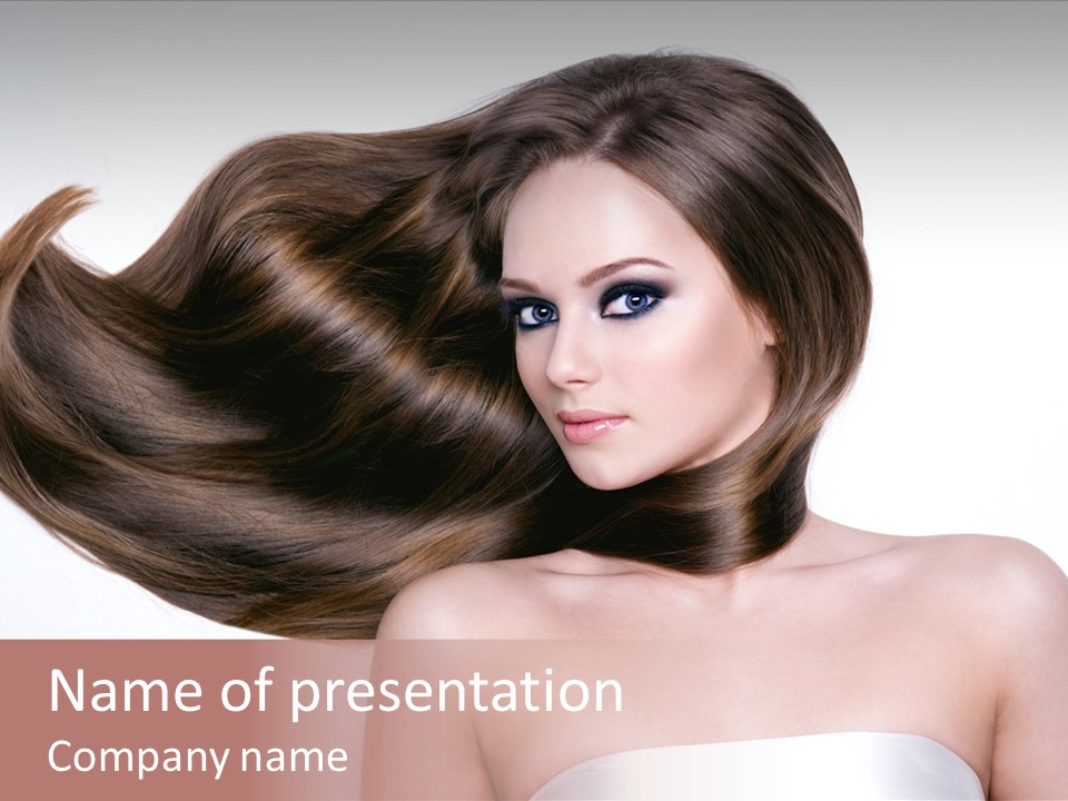 Horizontal Gloss Lying PowerPoint Template