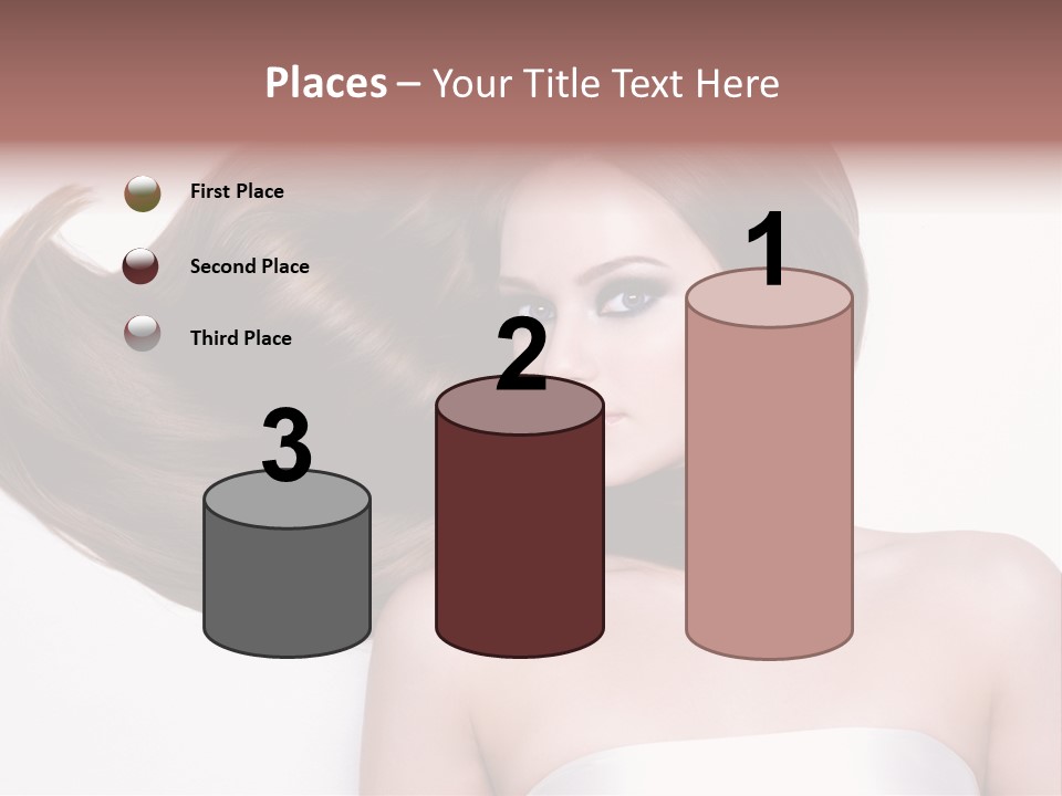 Horizontal Gloss Lying PowerPoint Template