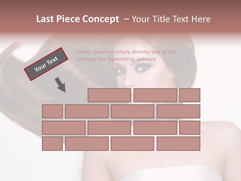 Horizontal Gloss Lying PowerPoint Template