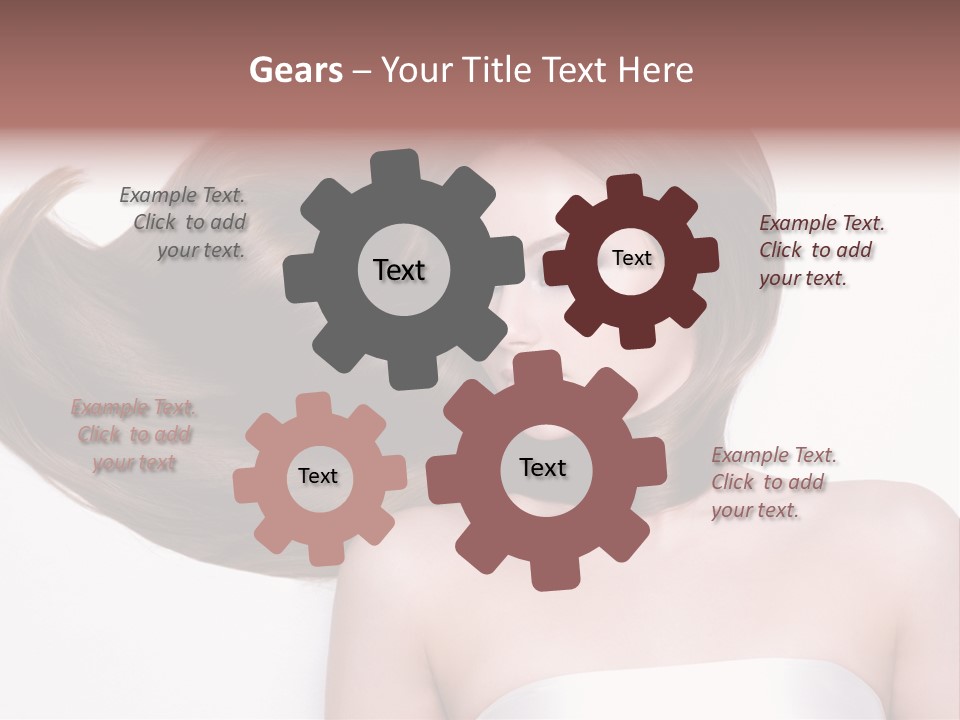 Horizontal Gloss Lying PowerPoint Template