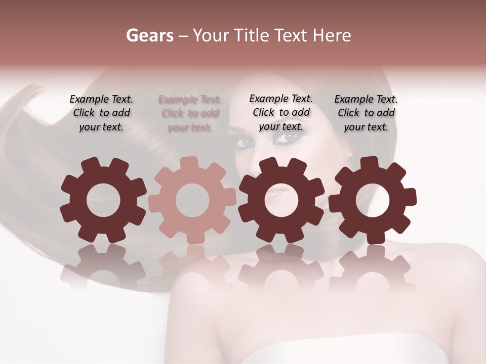 Horizontal Gloss Lying PowerPoint Template