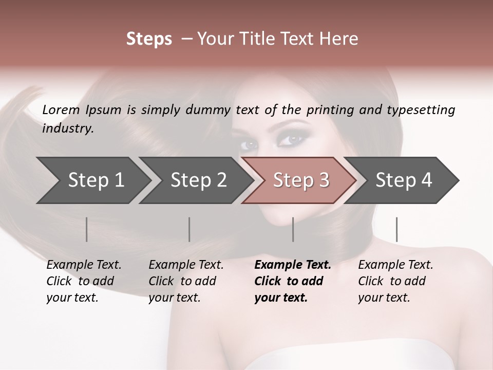 Horizontal Gloss Lying PowerPoint Template