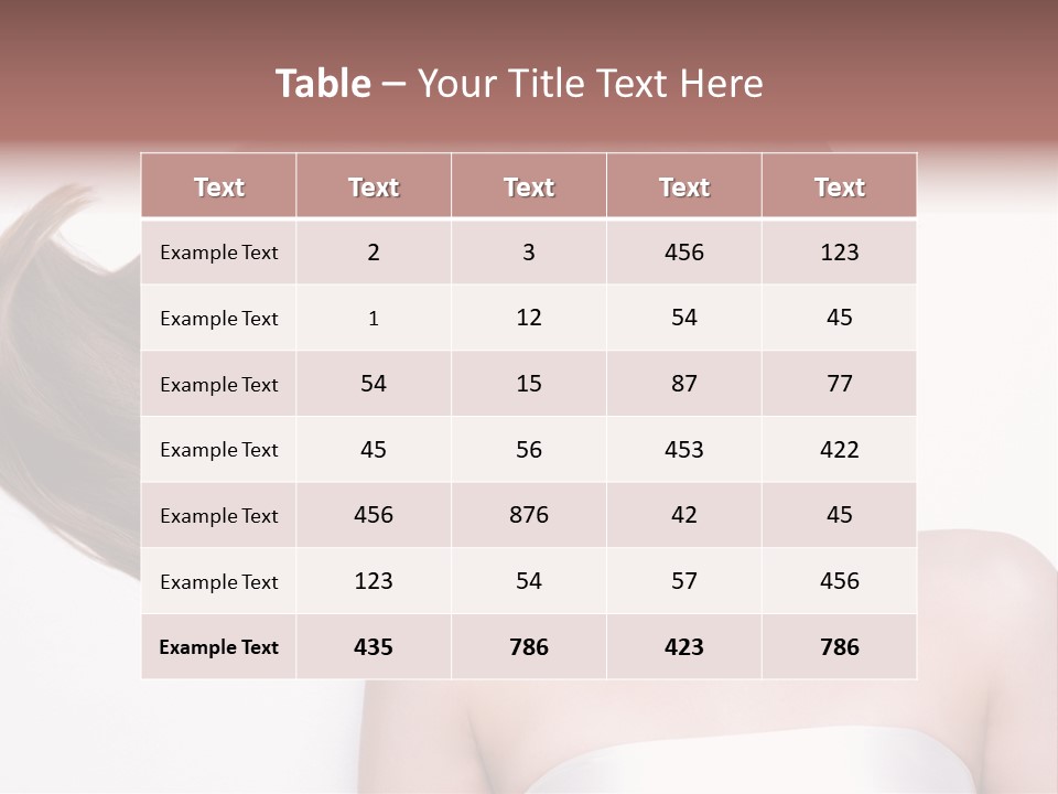 Horizontal Gloss Lying PowerPoint Template