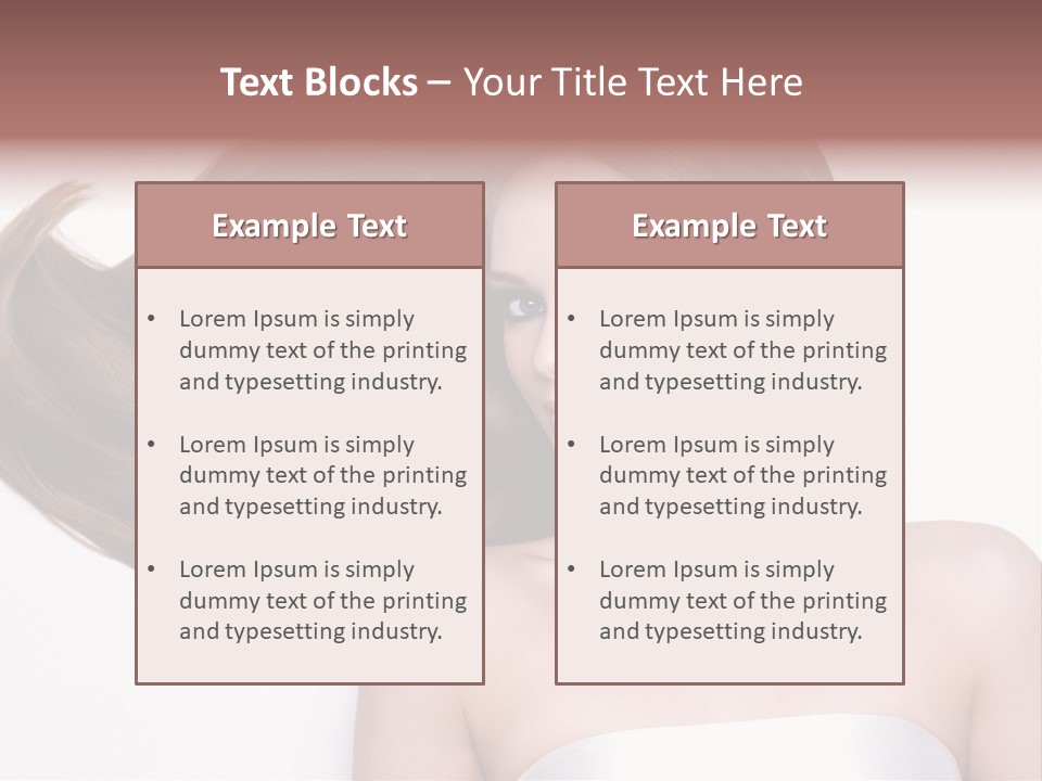 Horizontal Gloss Lying PowerPoint Template