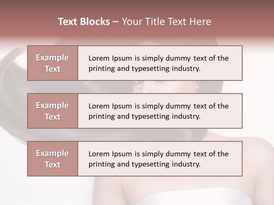 Horizontal Gloss Lying PowerPoint Template