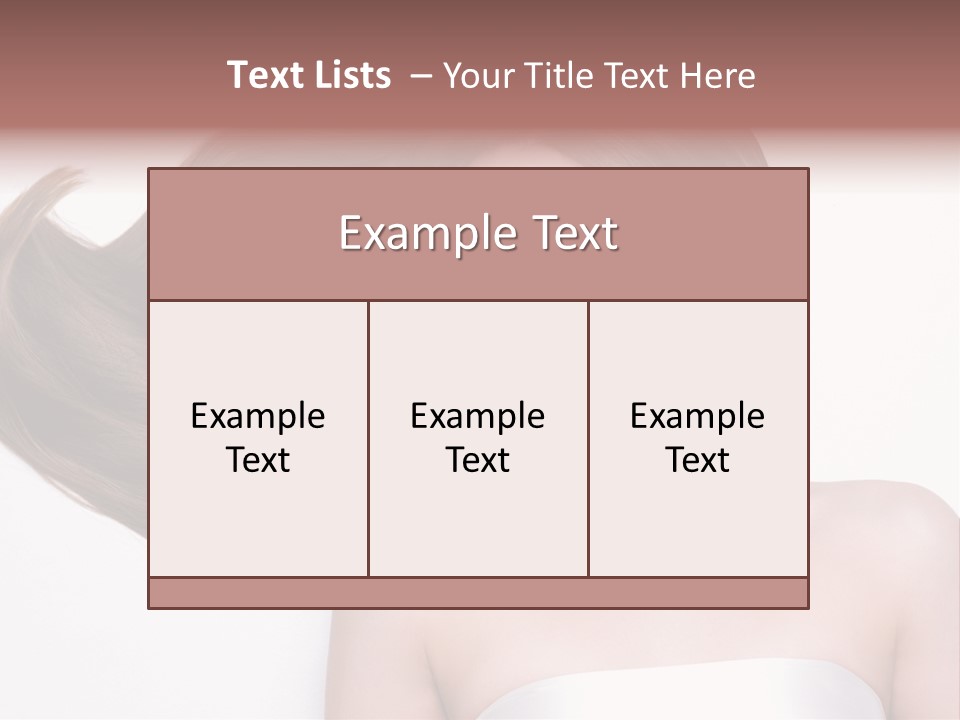 Horizontal Gloss Lying PowerPoint Template