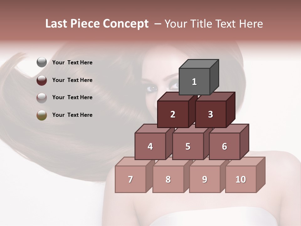 Horizontal Gloss Lying PowerPoint Template