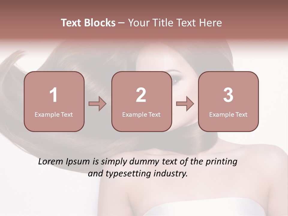 Horizontal Gloss Lying PowerPoint Template