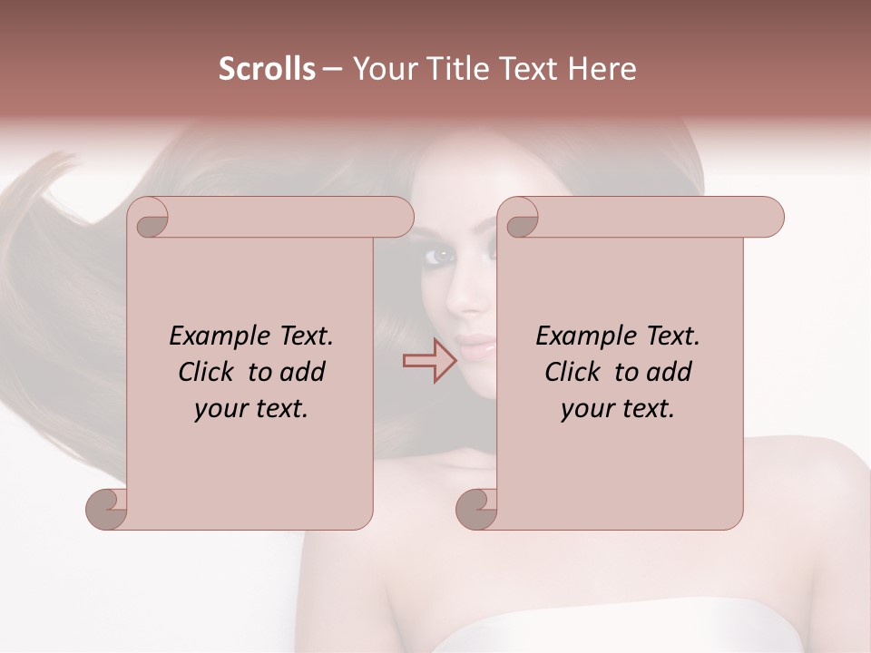 Horizontal Gloss Lying PowerPoint Template