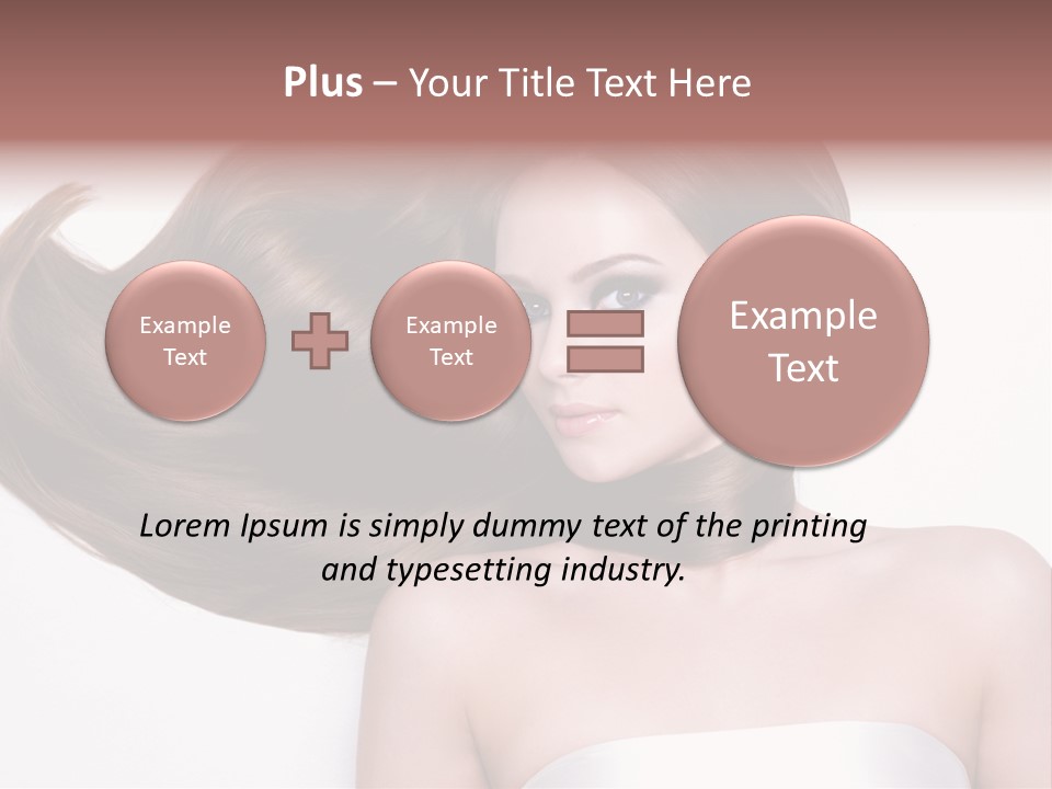 Horizontal Gloss Lying PowerPoint Template