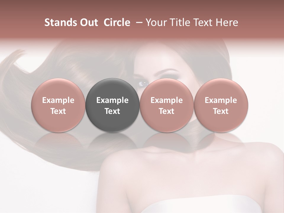 Horizontal Gloss Lying PowerPoint Template