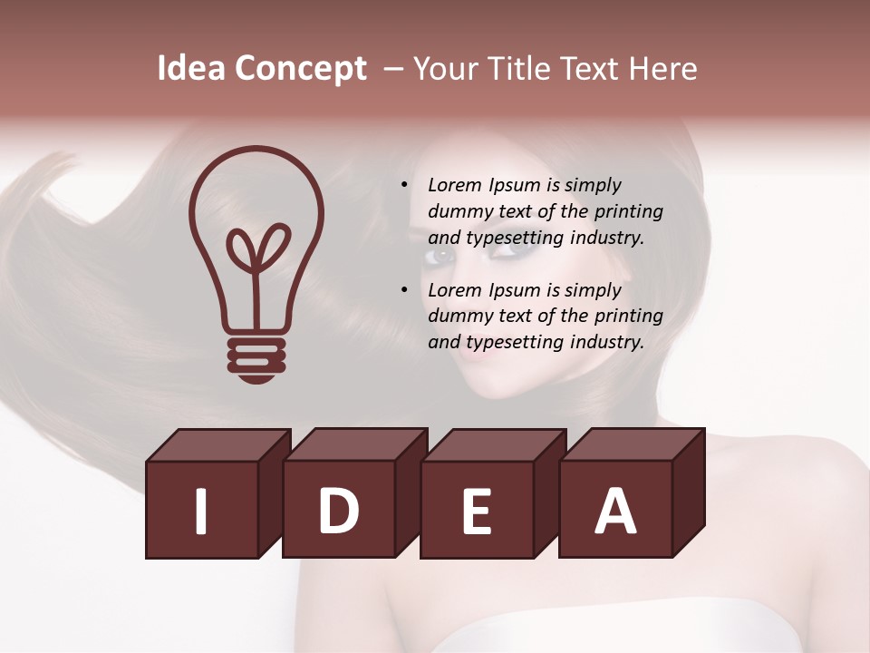 Horizontal Gloss Lying PowerPoint Template