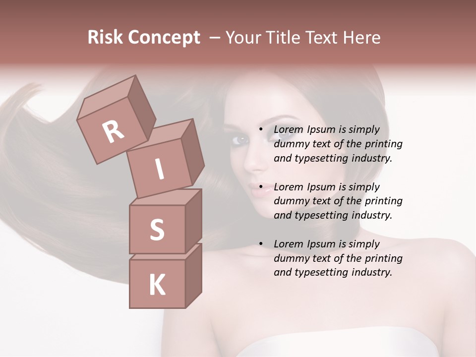 Horizontal Gloss Lying PowerPoint Template