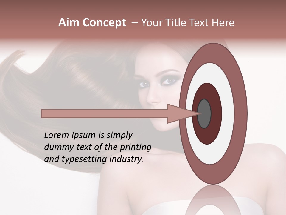 Horizontal Gloss Lying PowerPoint Template