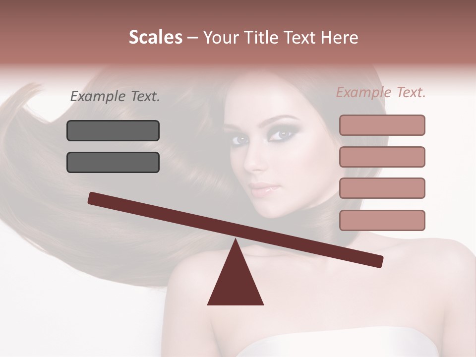 Horizontal Gloss Lying PowerPoint Template