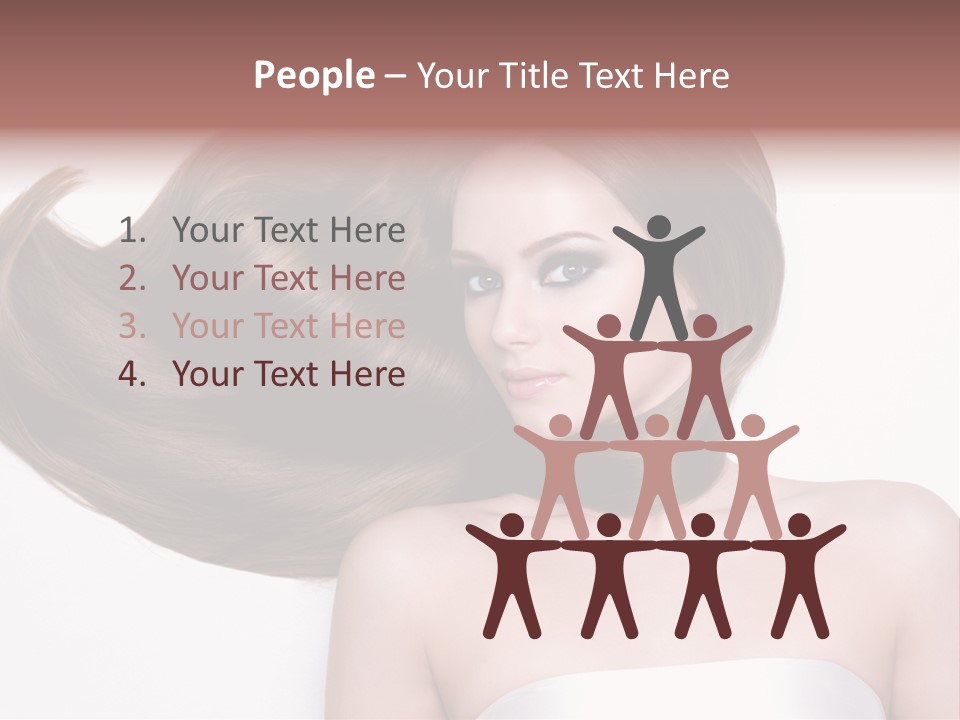 Horizontal Gloss Lying PowerPoint Template