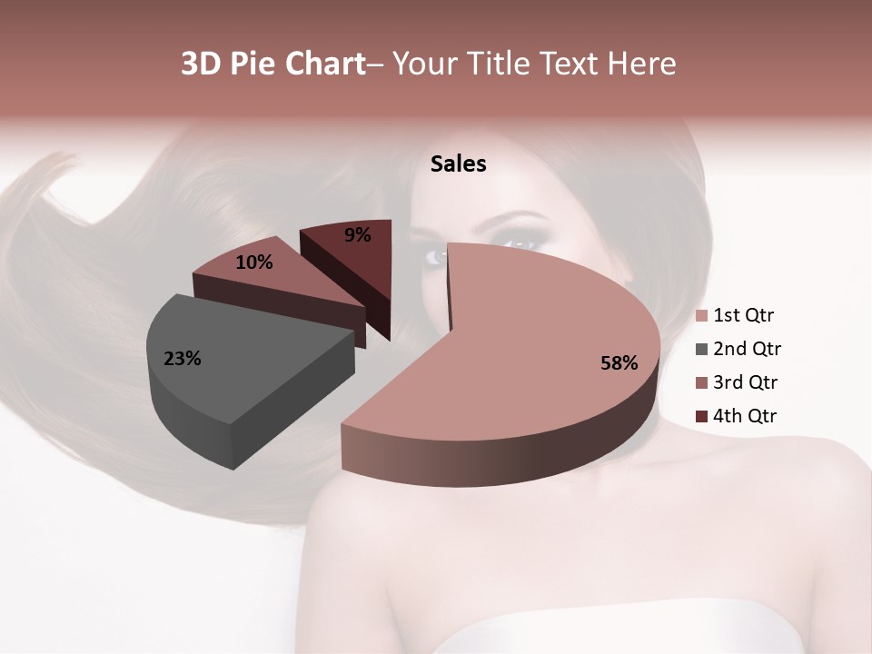 Horizontal Gloss Lying PowerPoint Template