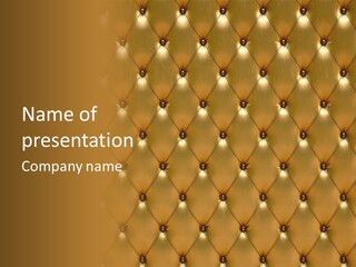 Gold Decoration Classic PowerPoint Template