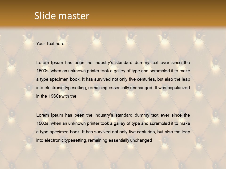 Gold Decoration Classic PowerPoint Template