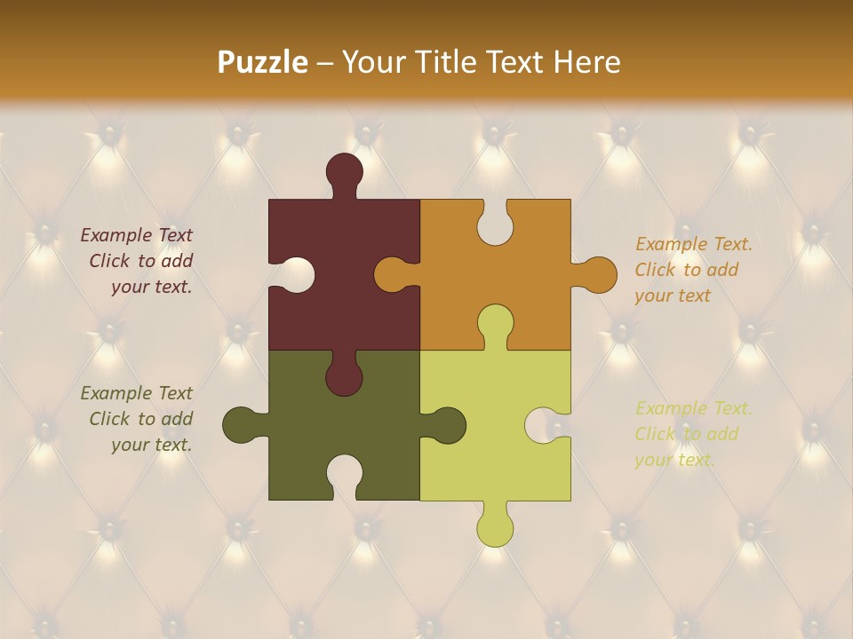 Gold Decoration Classic PowerPoint Template