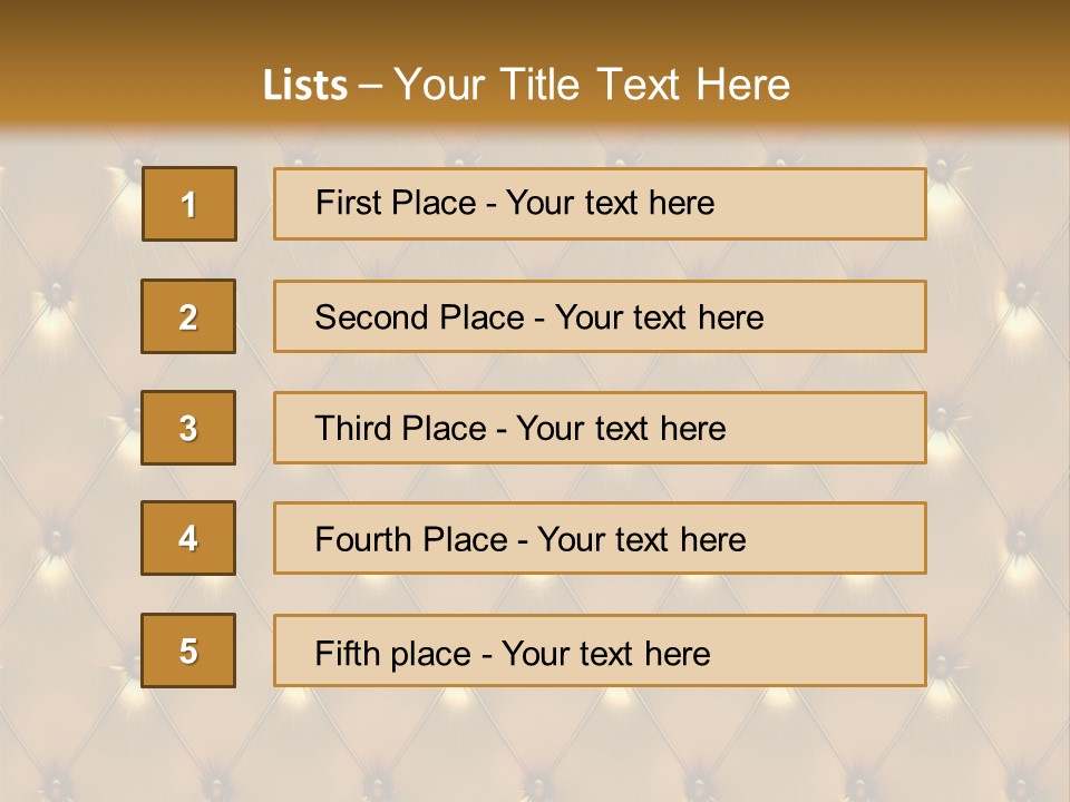 Gold Decoration Classic PowerPoint Template