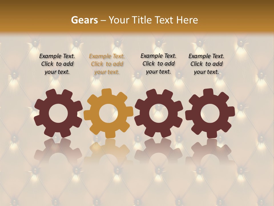 Gold Decoration Classic PowerPoint Template