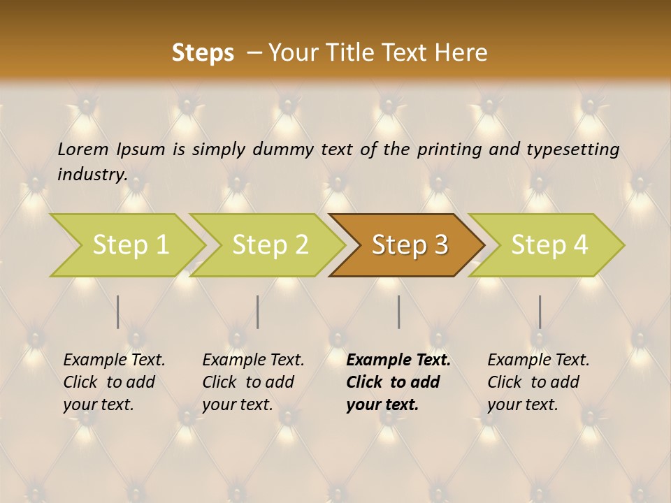 Gold Decoration Classic PowerPoint Template