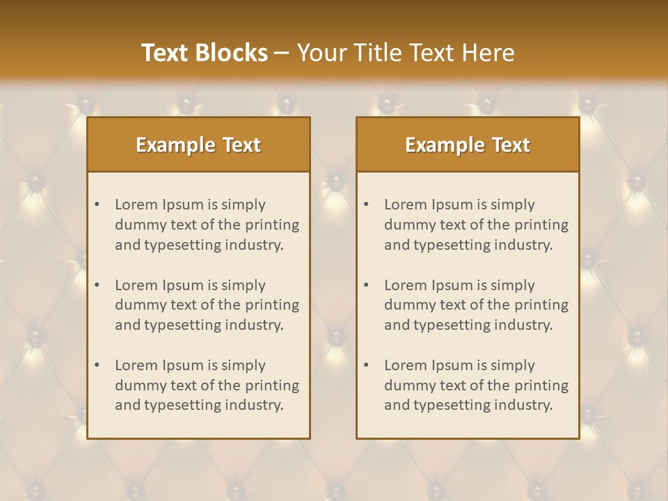 Gold Decoration Classic PowerPoint Template