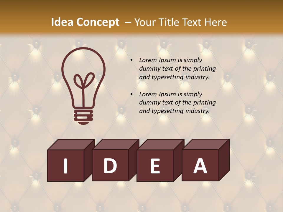 Gold Decoration Classic PowerPoint Template