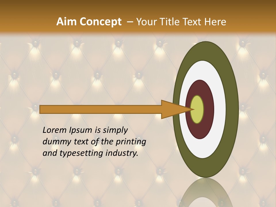 Gold Decoration Classic PowerPoint Template