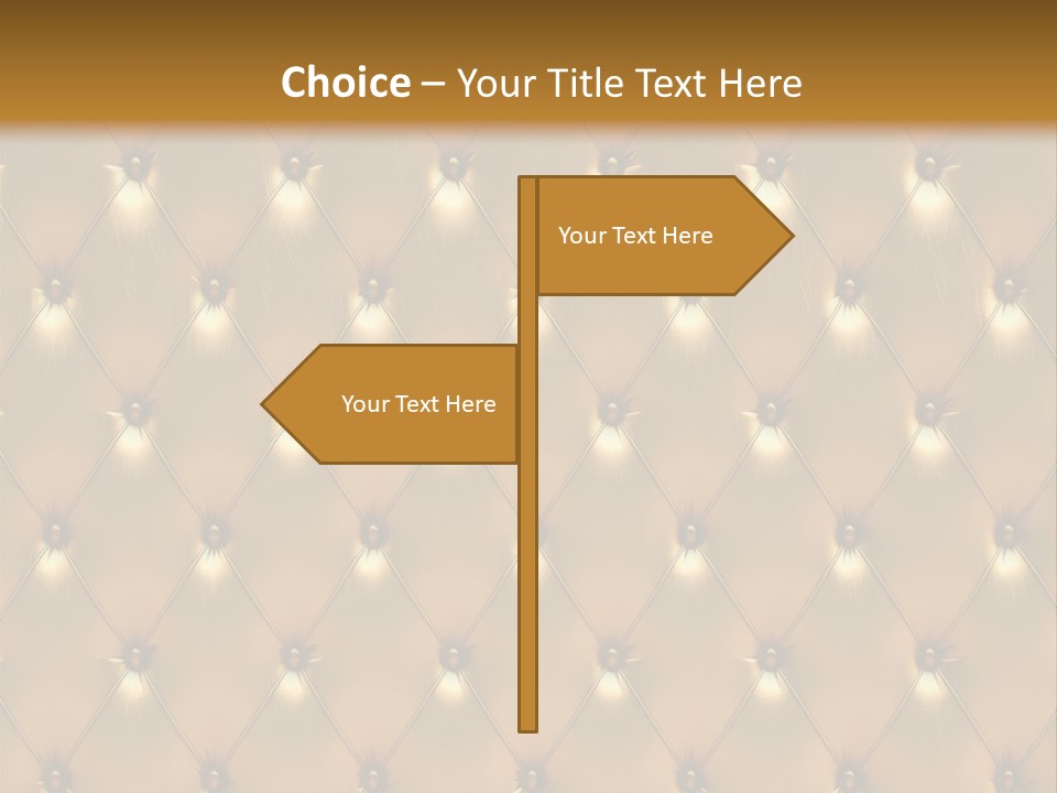 Gold Decoration Classic PowerPoint Template