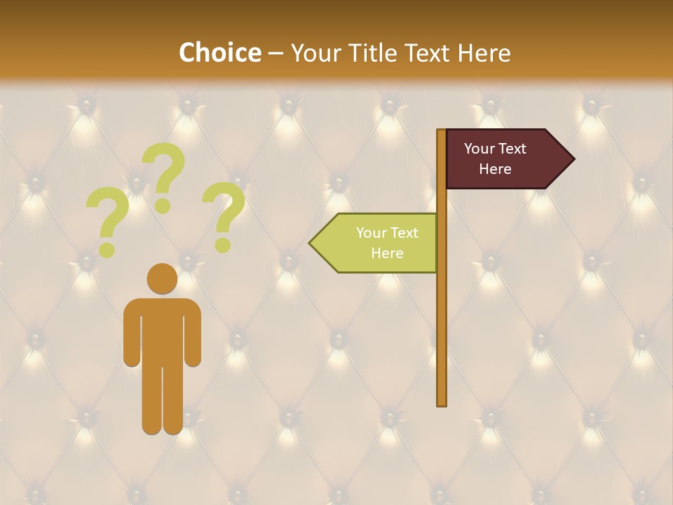 Gold Decoration Classic PowerPoint Template