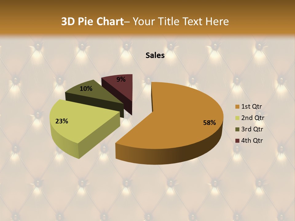 Gold Decoration Classic PowerPoint Template