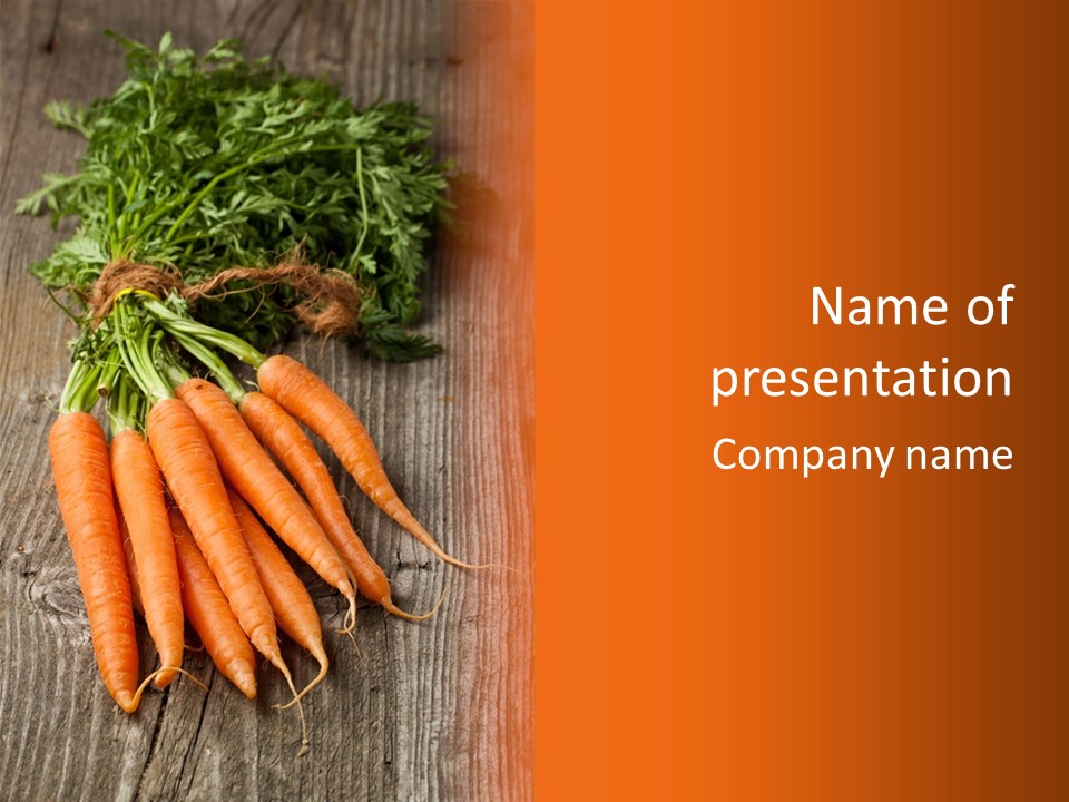 Organic Natural Vegetarian PowerPoint Template