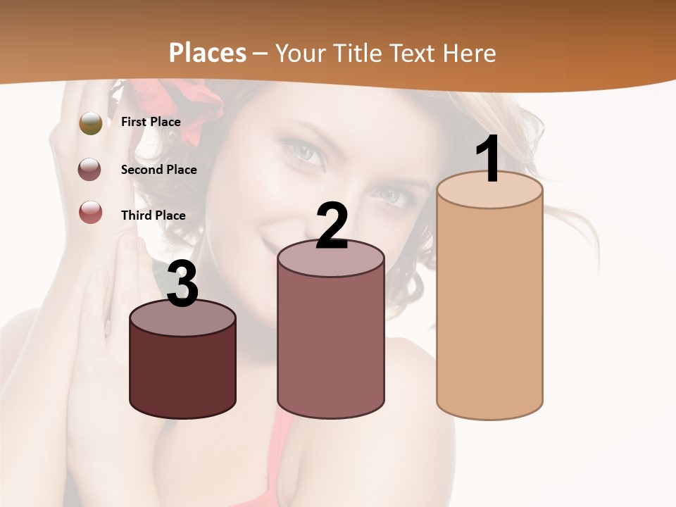 Happiness Studio Girl PowerPoint Template