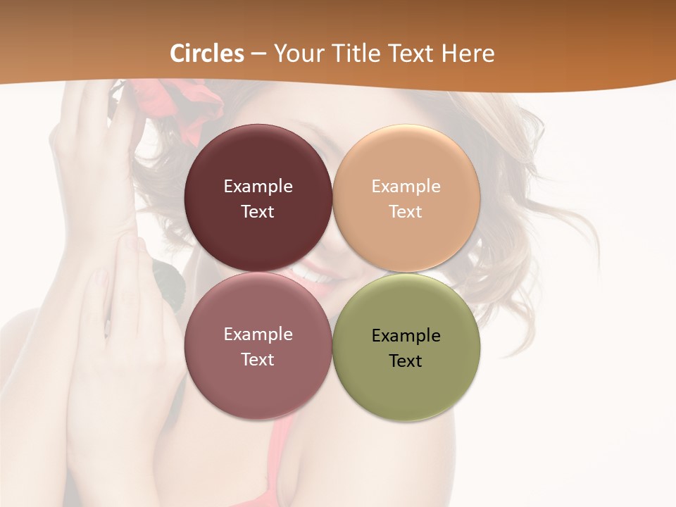 Happiness Studio Girl PowerPoint Template