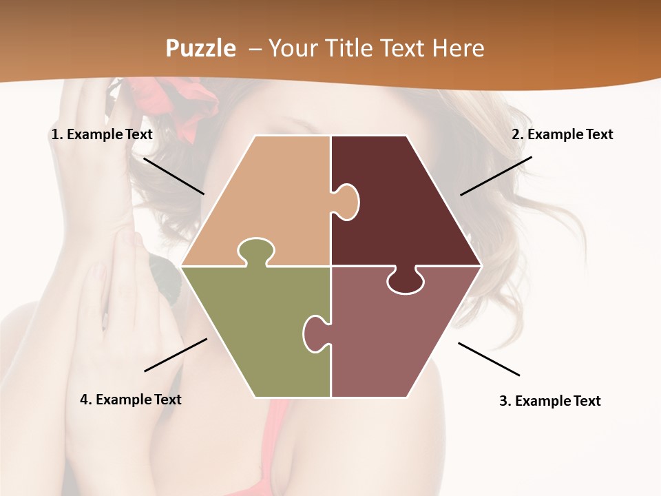 Happiness Studio Girl PowerPoint Template