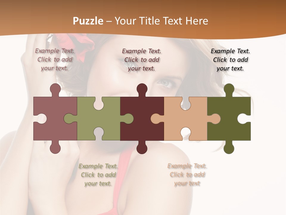 Happiness Studio Girl PowerPoint Template